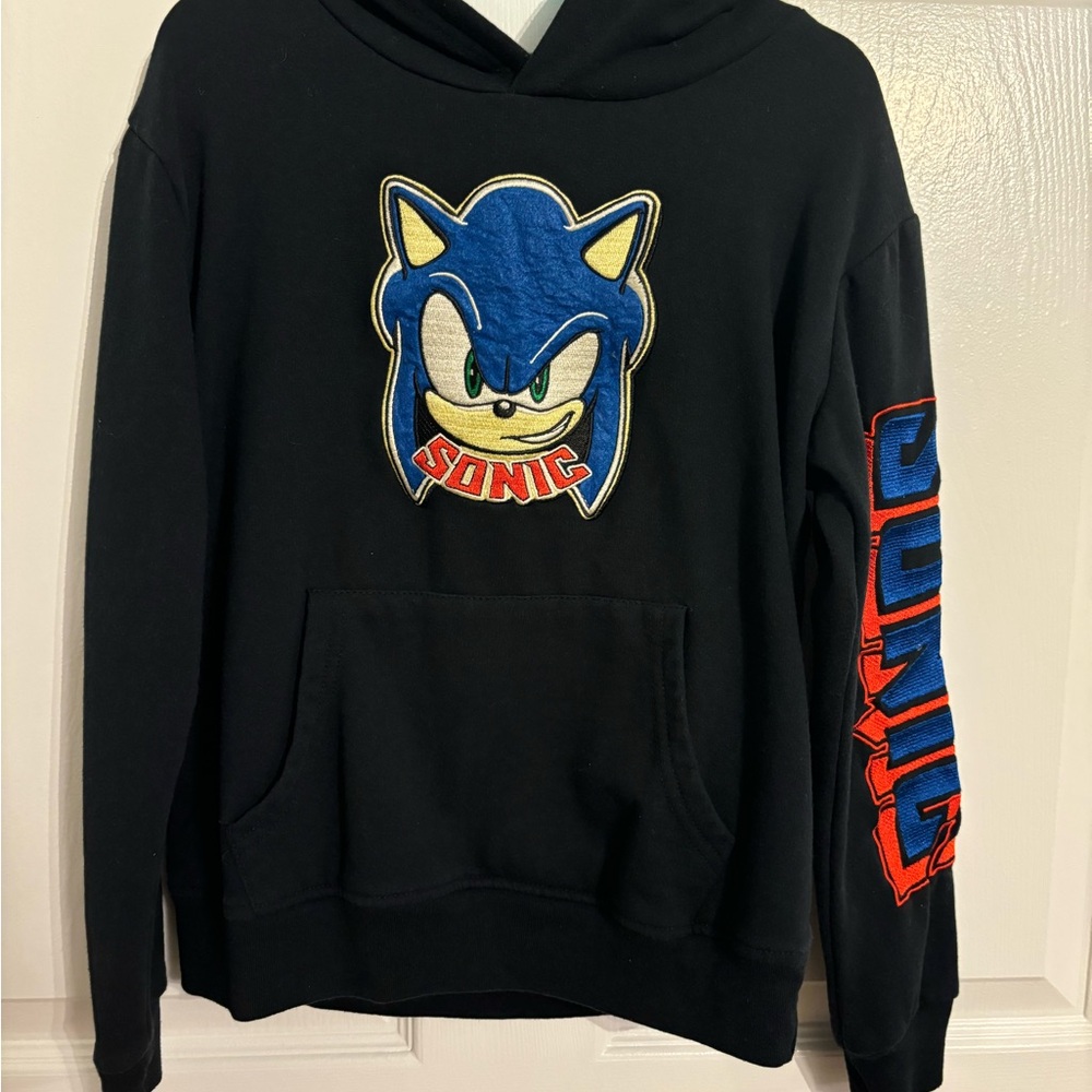Black Sonic the Hedgehog Hoodie kids.